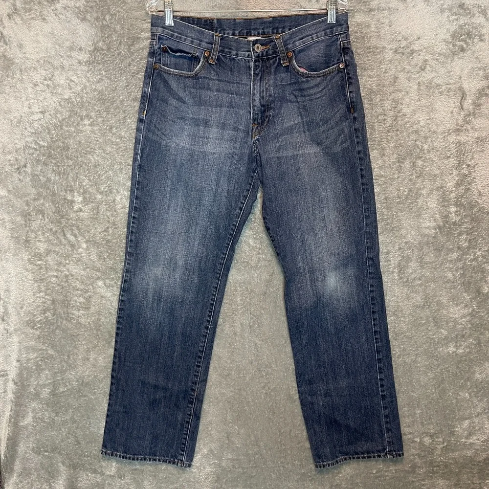 Lucky Brand Mens Relaxed Straight 32x30 Skater Y2K Casual Loose Mid Rise Denim
